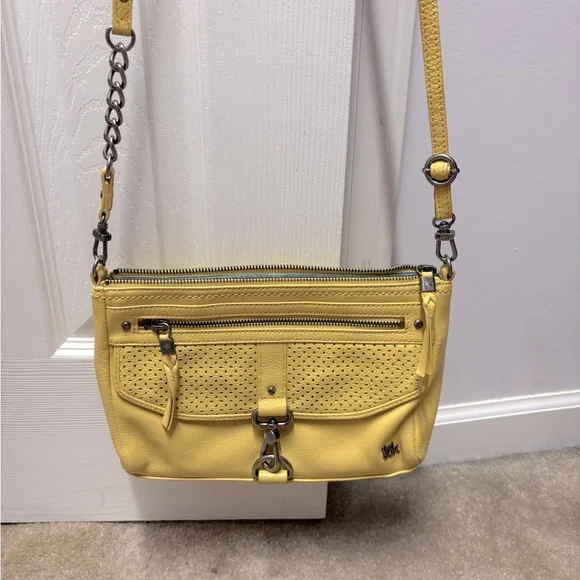 The Sak Yellow Leather Shoulder Bag - Picture 4 of 5